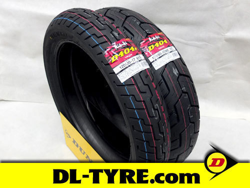 前後セット] DUNLOP 新品 D404 120/80-17 150/80-15 [V-Twin マグナ250 