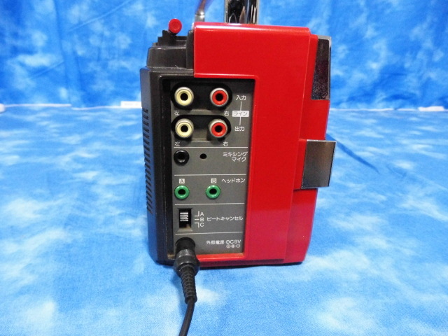 □SHARP シャープ ステレオ ラジカセ QT7-DX レッド 昭和レトロ