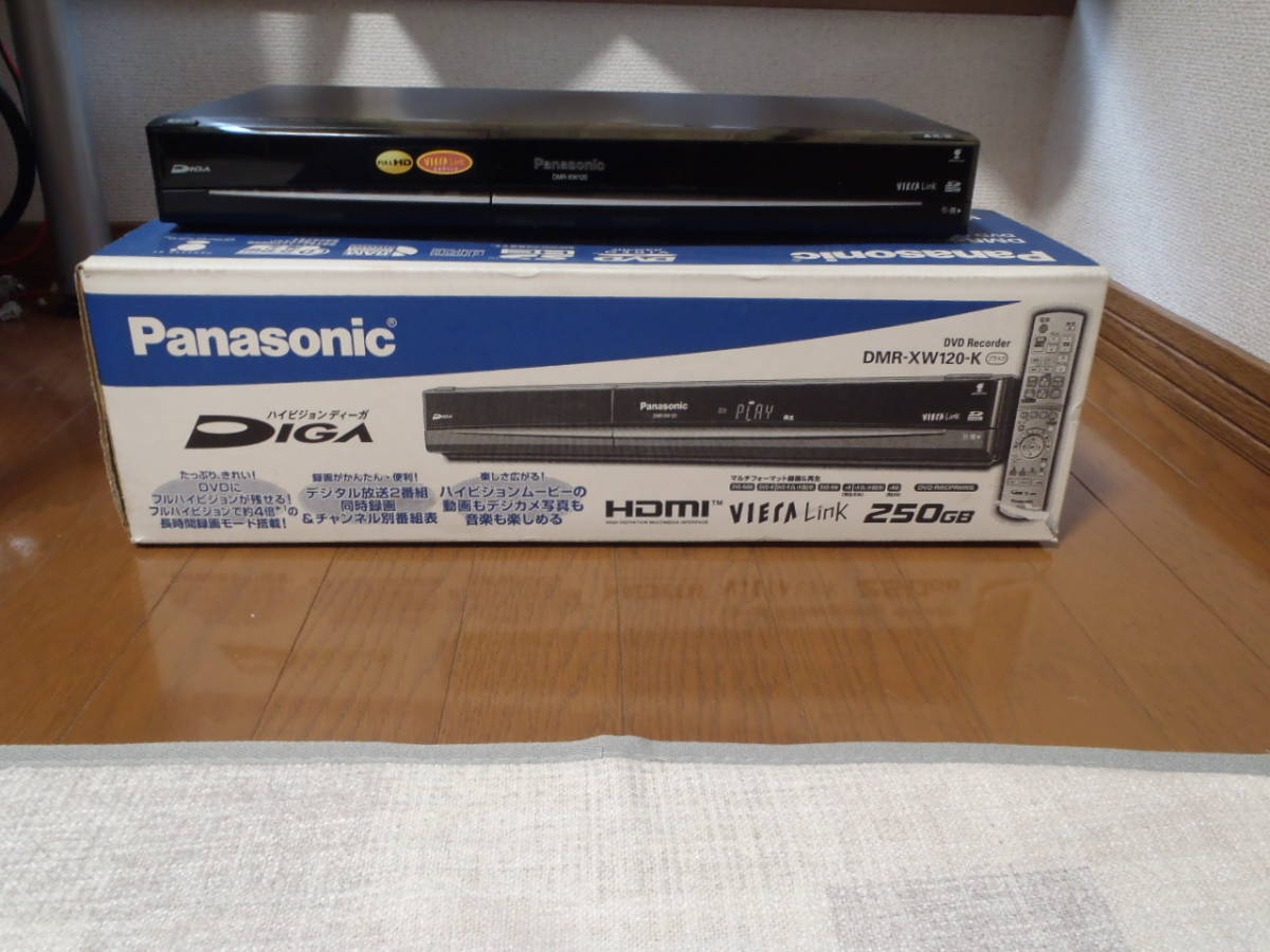 Panasonic DMR-XW120 DVDレコーダー Panasonic DIGA DMR-XW120 DVD