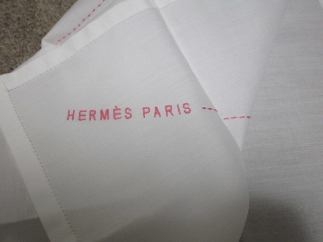 本物 新品 HERMES／エルメス コンステラシオン ピンク ポケットチーフ