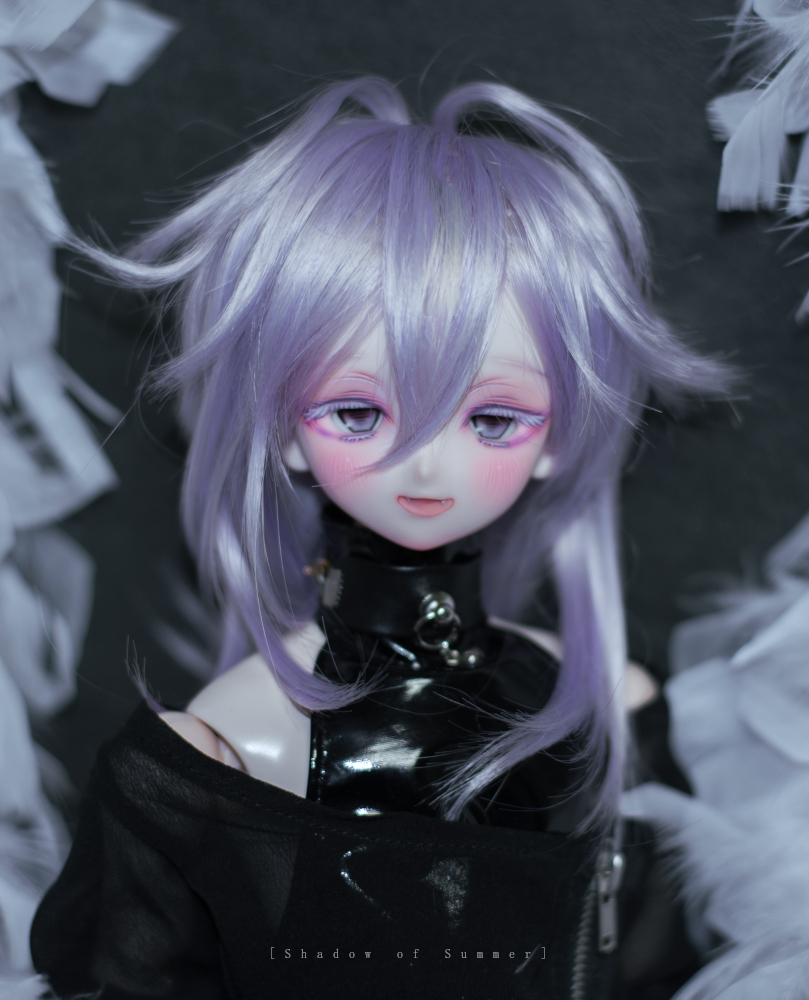 ドルフィードリーム　カスタムヘッド＋アイ ◇[夏影]DDH-06 カスタムヘッド+アイ+舌パーツ セミホワイト肌
