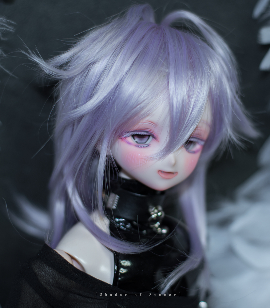 ◇[夏影]DDH-06 カスタムヘッド+アイ+舌パーツ セミホワイト肌