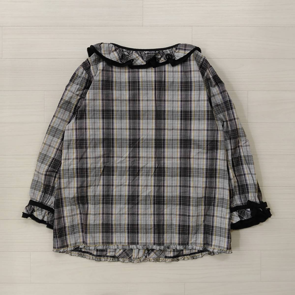 PINK HOUSE/ピンクハウス/チェック×イチゴ・花刺繍/レース・フリル  