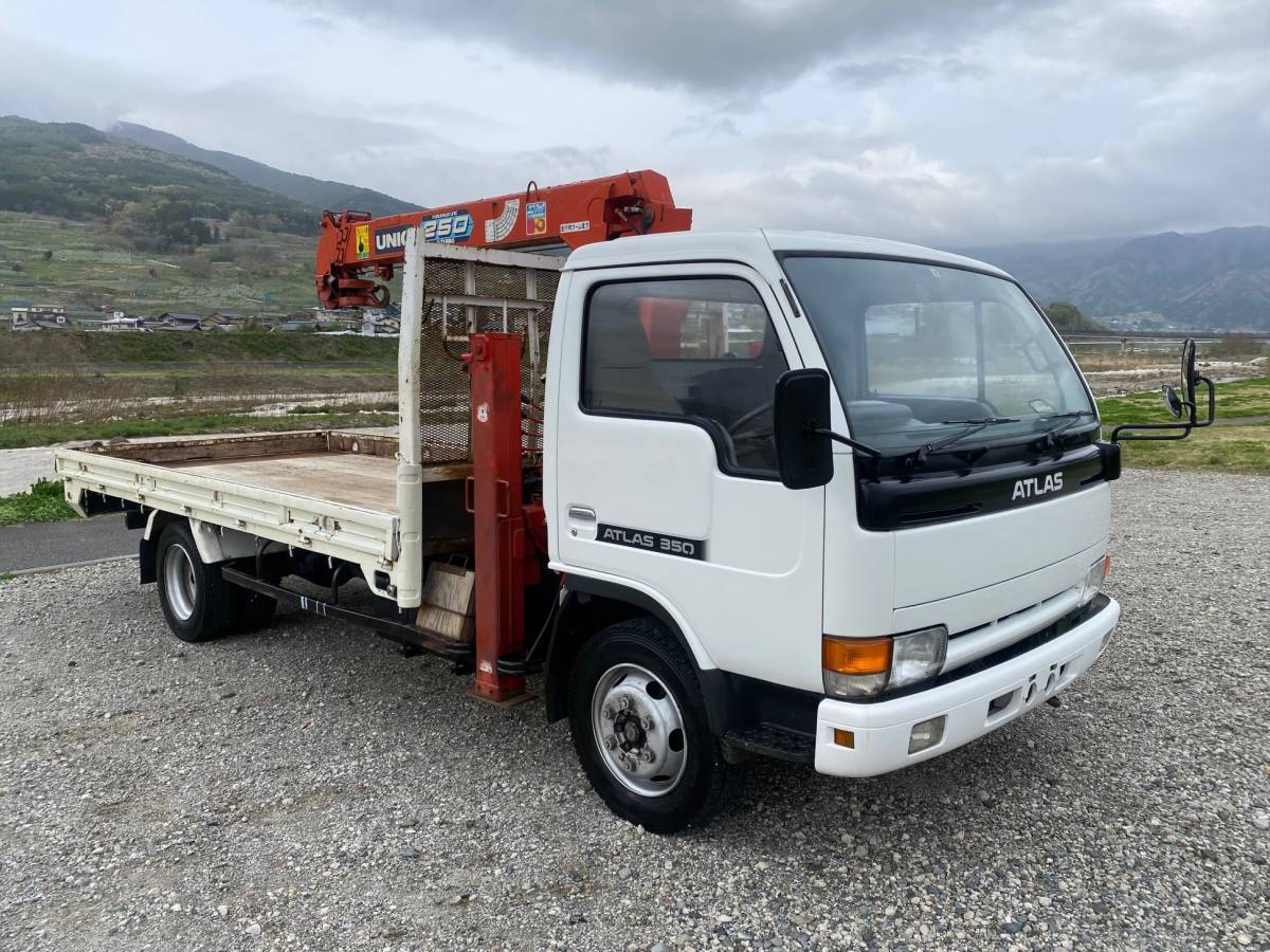 日産アトラス クレーン付ハイジャッキ H4年 ユニックセルフ 4段クレーン 積載3 5t アトラス 売買されたオークション情報 Yahooの商品情報をアーカイブ公開 オークファン Aucfan Com