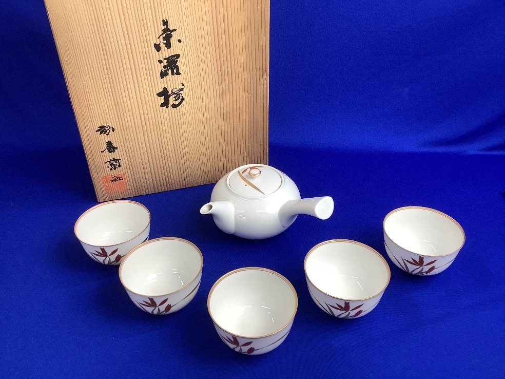 香蘭社 茶器揃 金彩 蘭 ACBF 中古品 香蘭社 金彩 ACBF 2026年最新 酒器
