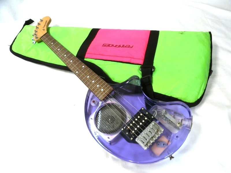 1000円スタート エレキギター ミニギター FERNANDES スケルトン ソフト 