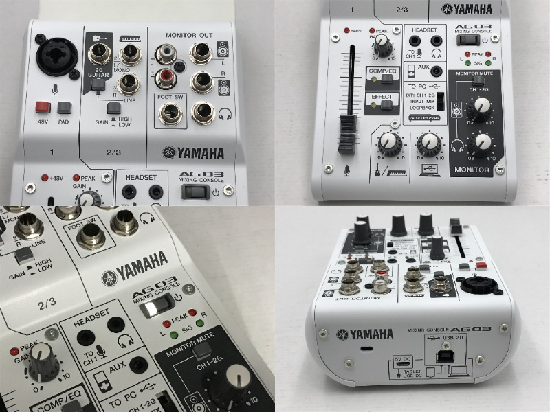 02967】美品/YAMAHA/AG03/ウェブキャスティングミキサー 02967】美品/YAMAHA/AG03/ウェブキャスティングミキサー