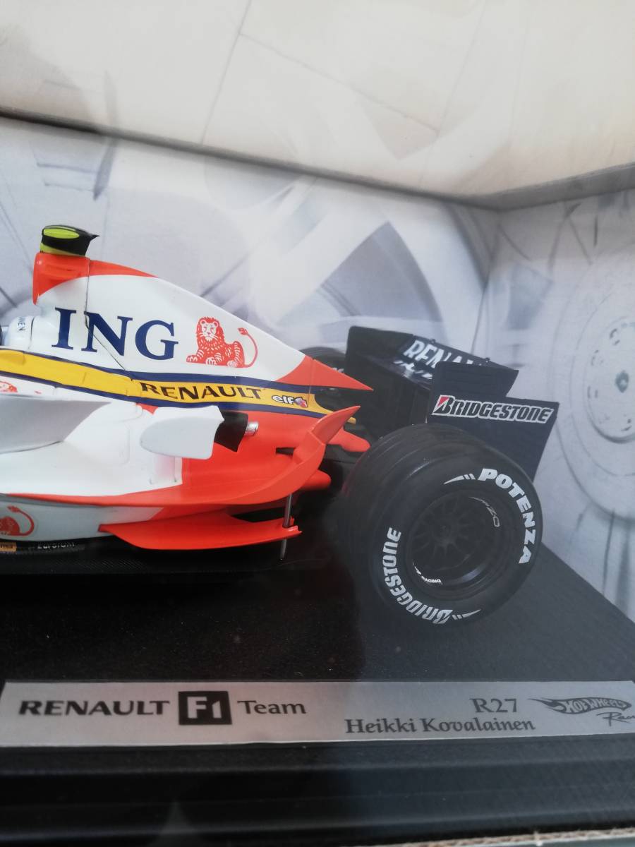 1/18 Mattel ルノー R27 ING 2007 ヘイキ・コバライネン 1/18 Mattel