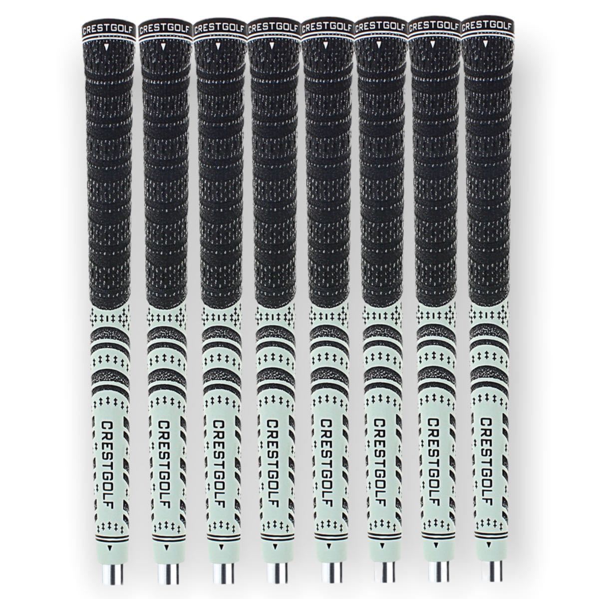 【8本セット】CREST GOLF ゴルフグリップ ハーフコード スタンダードサイズ ホワイト