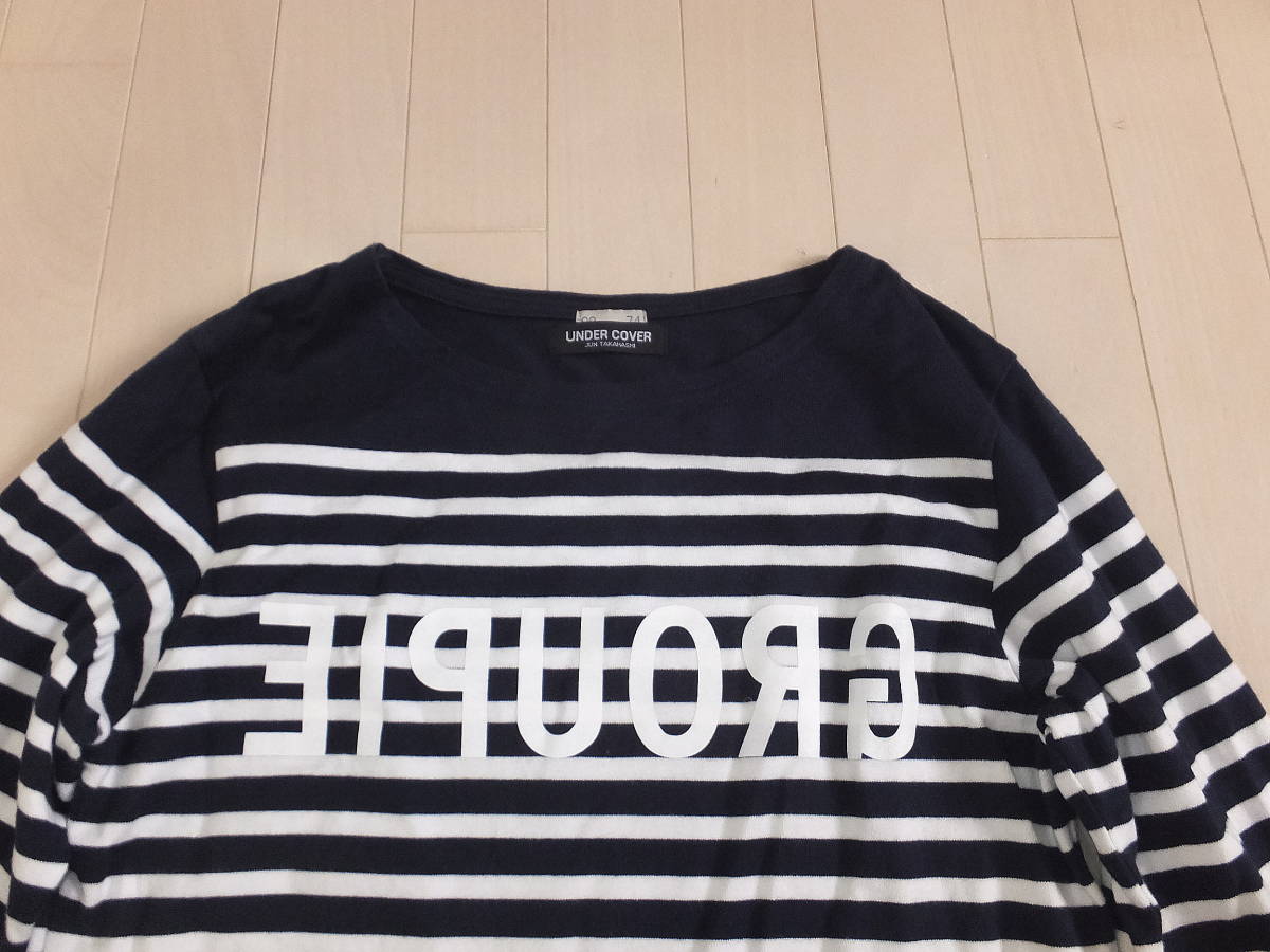 Undercover アンダーカバー　反転 GROUPIE 長袖バスクシャツ UNDERCOVER(アンダーカバー) GROUPIE 反転バスク シャツ ボーダー長袖T