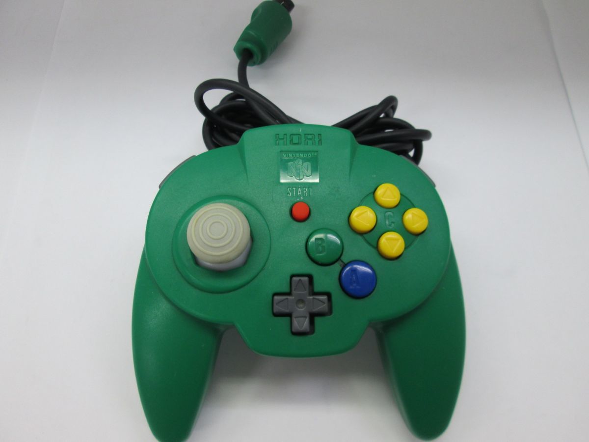 お得，定番人気 24 送60サ 0511&C14 ホリパッド ミニ64 グリーン N64 品(本体、アクセサリー)｜売買されたオークション情報、yahooの商品情報をアーカイブ公開 - オークファン 本体、アクセサリー