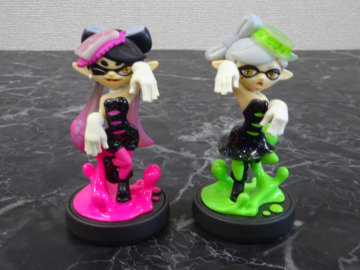 中古 ガール ネオン ピンク スプラ トゥーン amiibo ガール amiibo