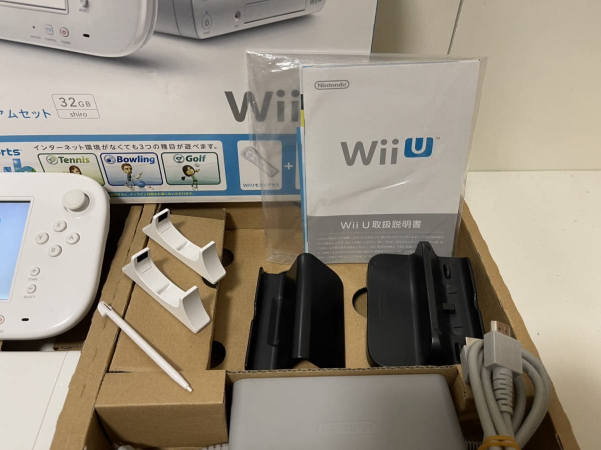 1円 任天堂 Wiiu 本体 スポーツプレミアム セット シロ 32gb 内蔵ソフト Wiiスポーツクラブライト ゲームパッド アダプタ Wii U本体 売買されたオークション情報 Yahooの商品情報をアーカイブ公開 オークファン Aucfan Com