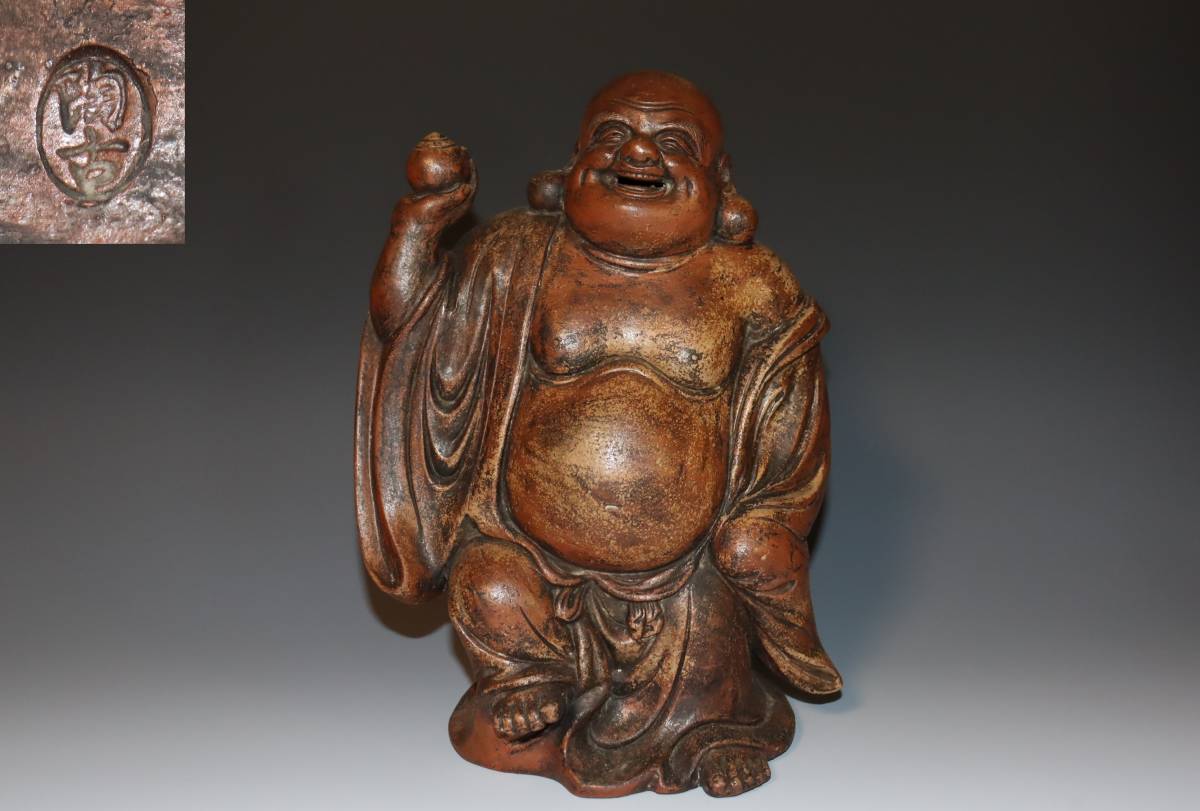 骨董*珍藏*陶瓷器*清代 荷花絃瓶】置物 賞物 中国古美術 造型精美 兩點