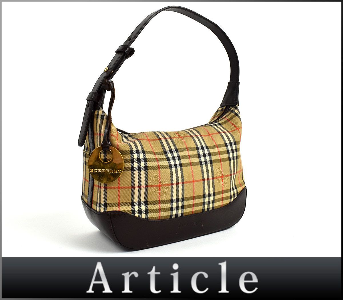 124357〇 BURBERRY バーバリー チェック柄 ショルダーバッグ