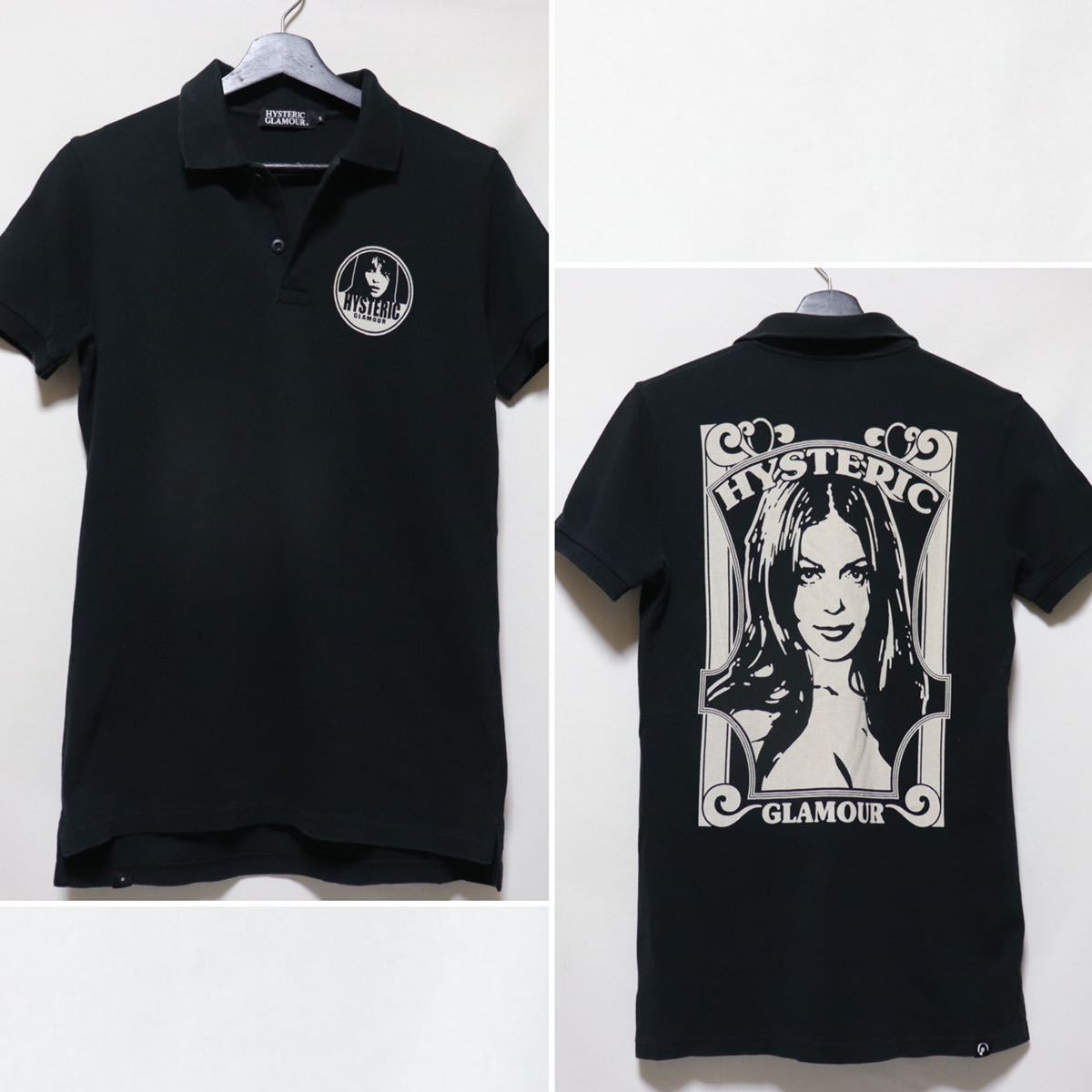 限定SALE，新作 商品 hysteric glamour ガールプリント バックプリント/半袖 カットソー シャツ/ヒステリックグラマー ポロシャツ(半袖シャツ)｜売買されたオークション情報、yahooの商品情報をアーカイブ公開 - 男性用