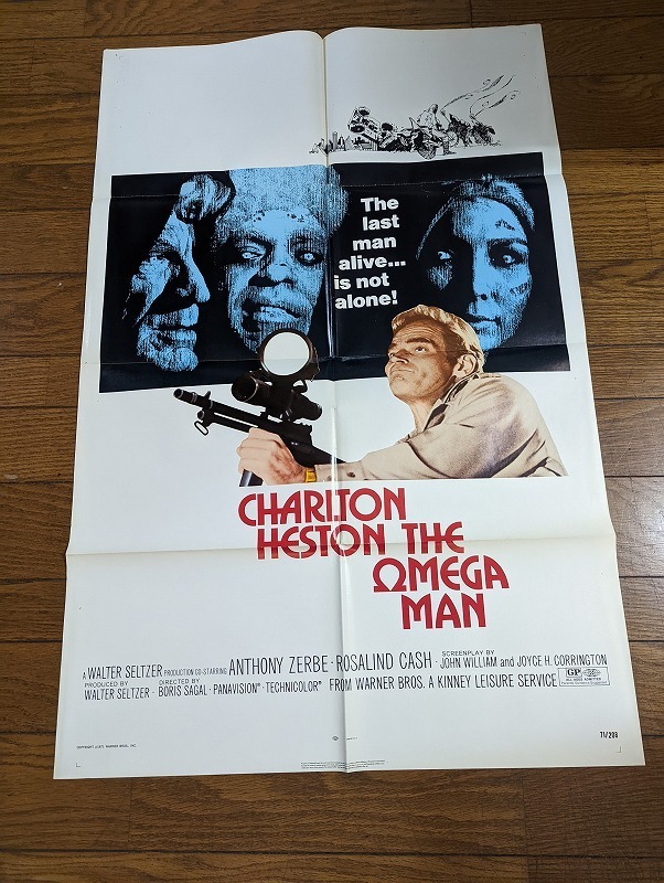 M 098 Us版 1st映画ポスター 地球最後の男オメガマン The Omega Man 監督 ボリス セイガル Org 映画 売買されたオークション情報 Yahooの商品情報をアーカイブ公開 オークファン Aucfan Com