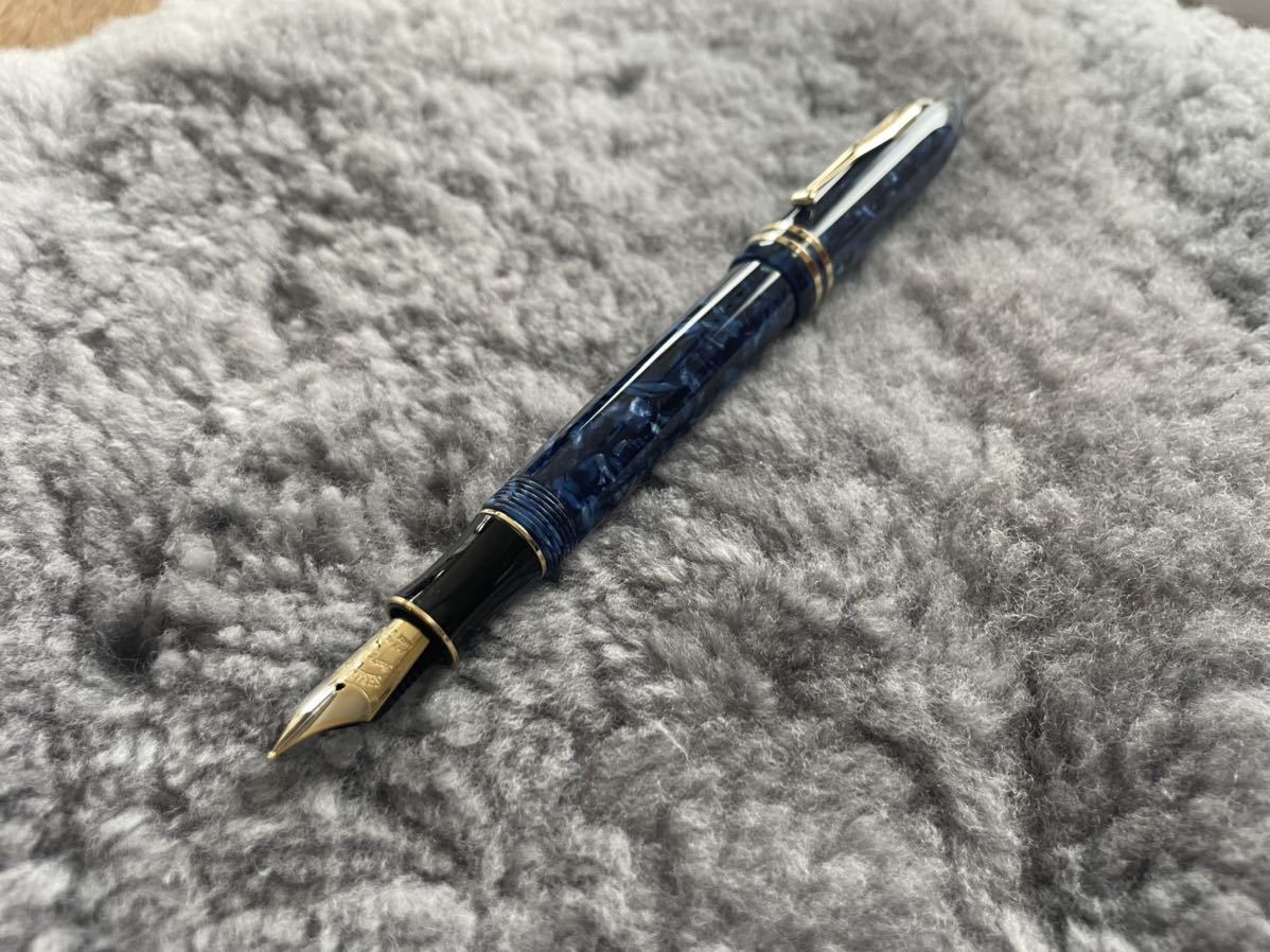 Sheaffer シェーファー 万年筆 バランス マーブル ブルー＆ブラック