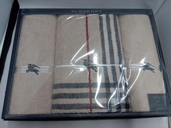 【超激得，高品質】 BURBERRY バーバリー バスタオル フェイスタオル セット 日本製(バスタオル)｜売買されたオークション情報、yahooの商品情報をアーカイブ公開 - オークファン バスタオル