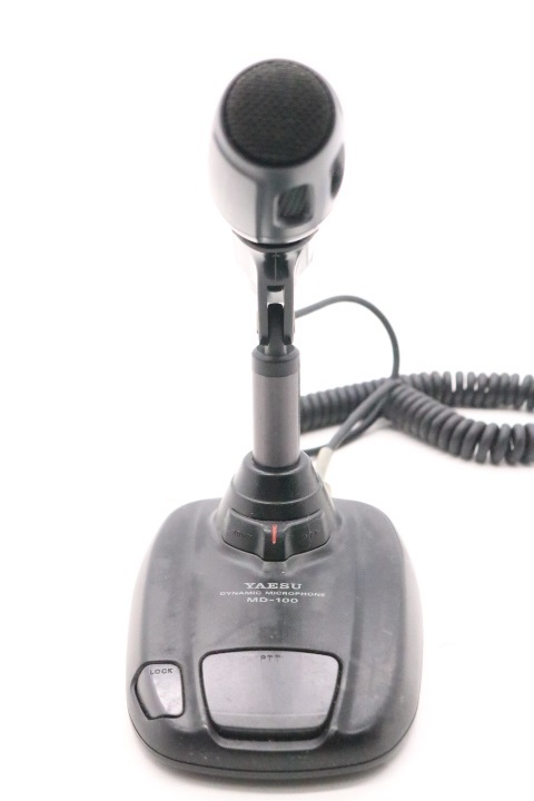 ト石】YAESU/八重洲 DYNAMIC MICROPHONE MD-100A8X 通信用デスクトップ