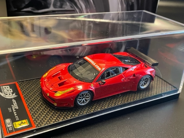BBR 1/43 FERRARI 458 Italia GT2 2011 カーボン台座 限定50台(BBR 
