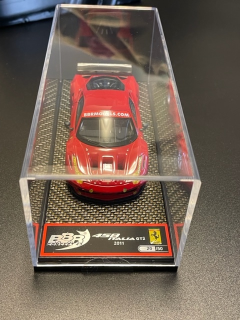 BBR 1/43 FERRARI 458 Italia GT2 2011 カーボン台座 限定50台(BBR 