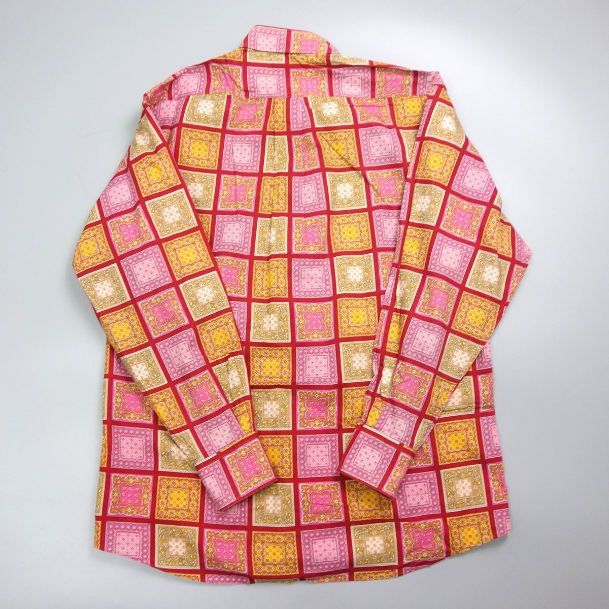 90s　ヴィンテージ　KENZO　上質生地　長袖シャツ　ペイズリー　ブラウン 90s ヴィンテージ KENZO 上質生地 長袖シャツ ペイズリー ブラウン