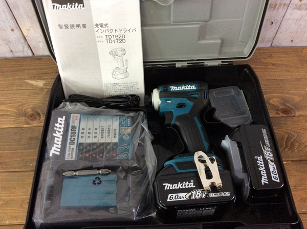 マキタ 充電式インパクトドライバ 18V makita未使用品マキタ『18V makita インパクトドライバ TD173DRGX 株式会社マキタ 未使用品 6.0Ah | makita訳あり未使用品マキタ『18V &frasl; ブルー MAKITA 18v（電動工具本体｜DIY・工具