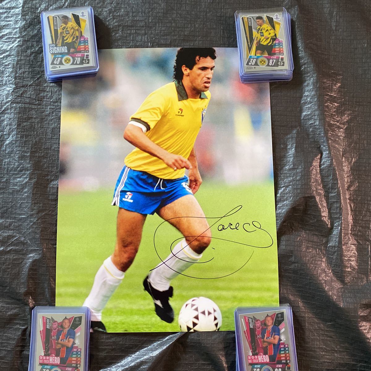 元ブラジル代表 カレカ セリエA ナポリ 1988年 選手支給 直筆サイン 