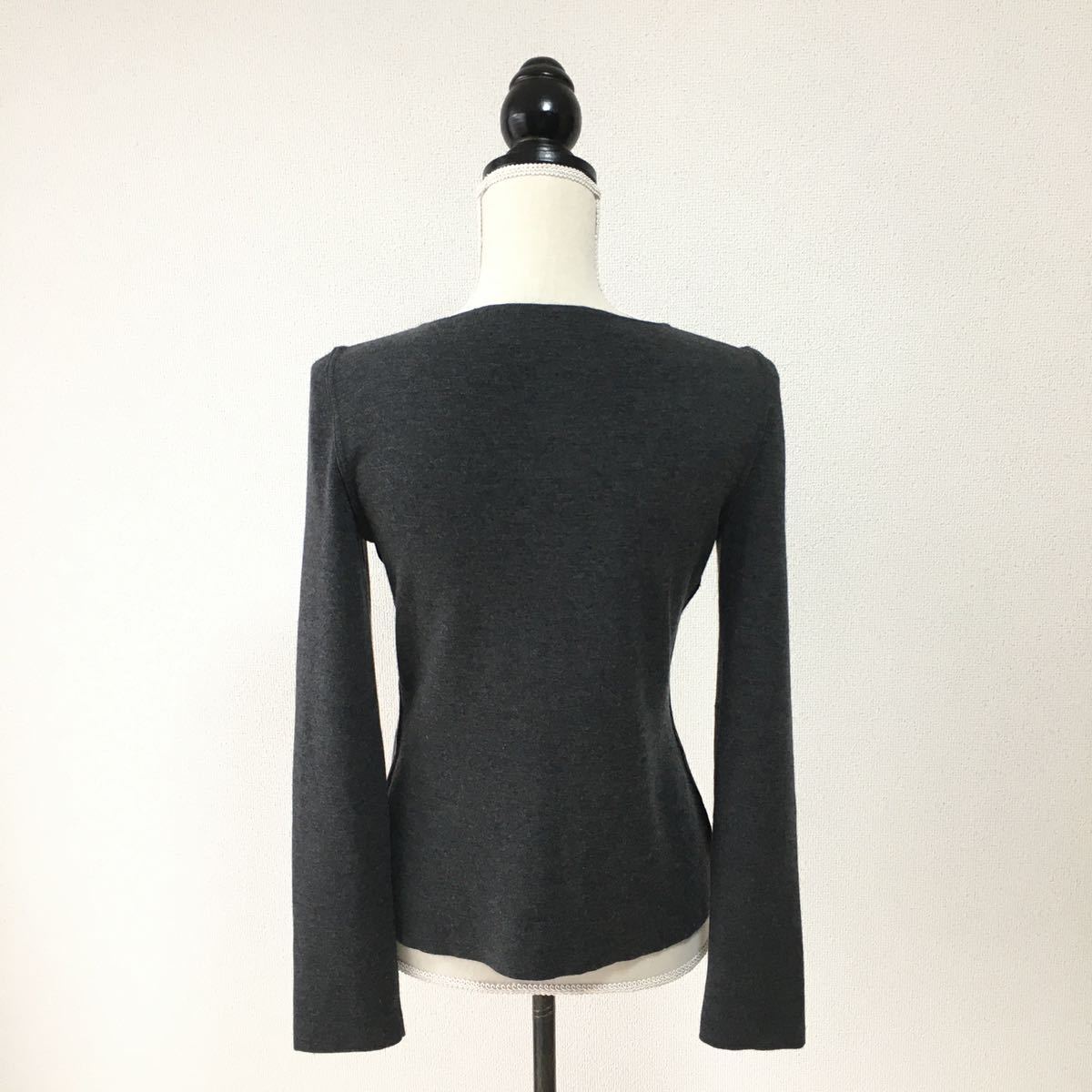 Foxeyフォクシー♡ブティックライン ロゴプレート ウールスカート42 美