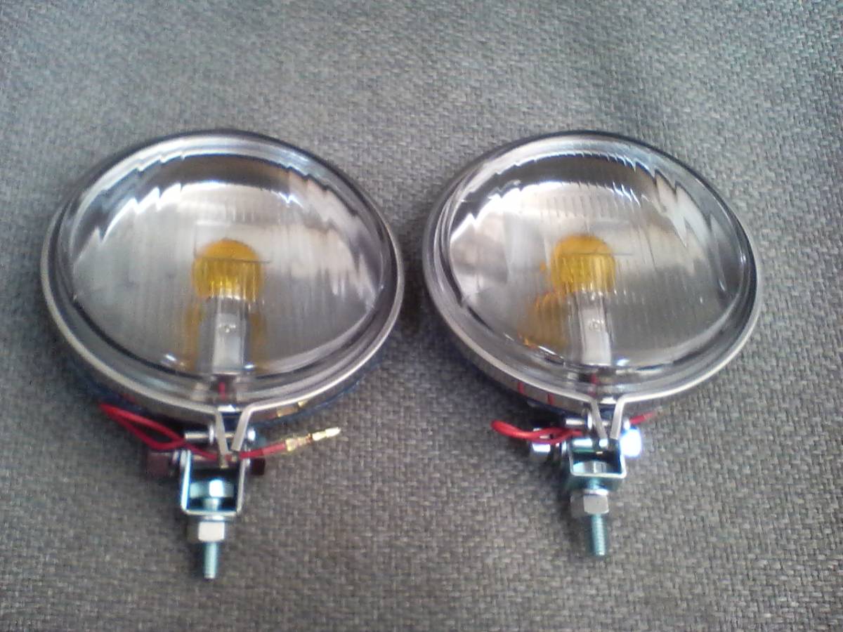 フォグランプ イエロー 旧車 12V 12Vフォグランプ デコトラ 2個10cm 