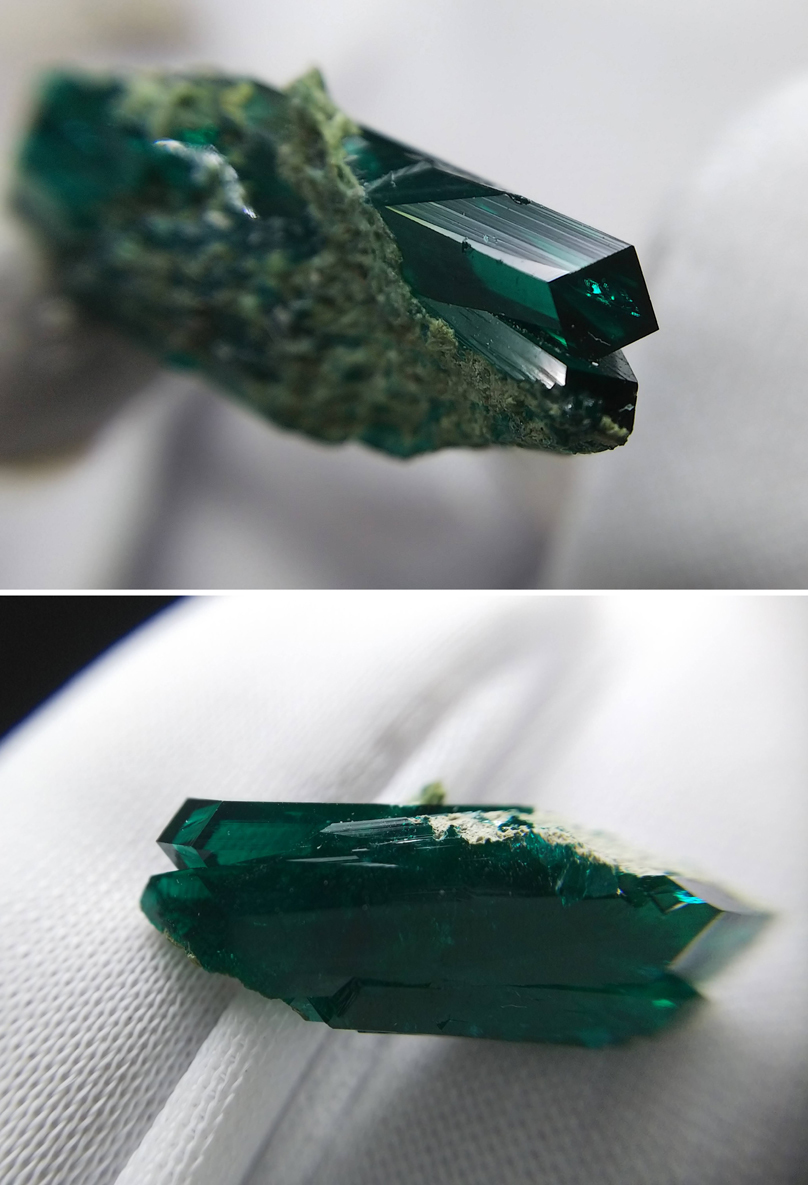 美術品・アンティーク・コレクション ダイオプテーズ（翠銅鉱） 単結晶