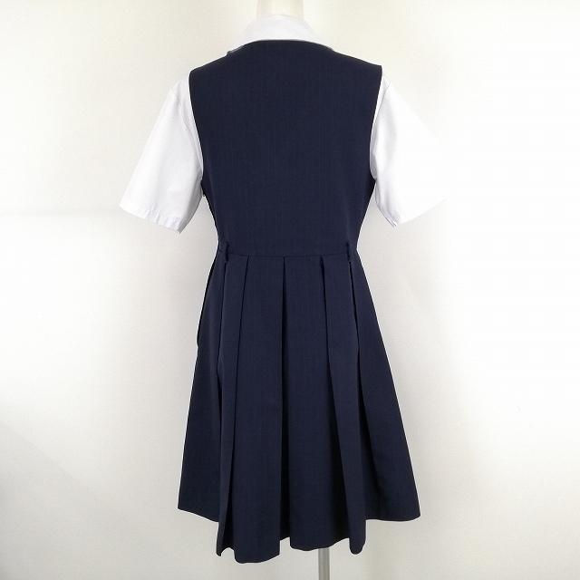 1円 ジャンパースカート 紐タイ 等 バスト90 ウエスト80 夏物 女子 学生服 東京跡見学園中学高校 制服 ランクc Ey6529 学生服 売買されたオークション情報 Yahooの商品情報をアーカイブ公開 オークファン Aucfan Com
