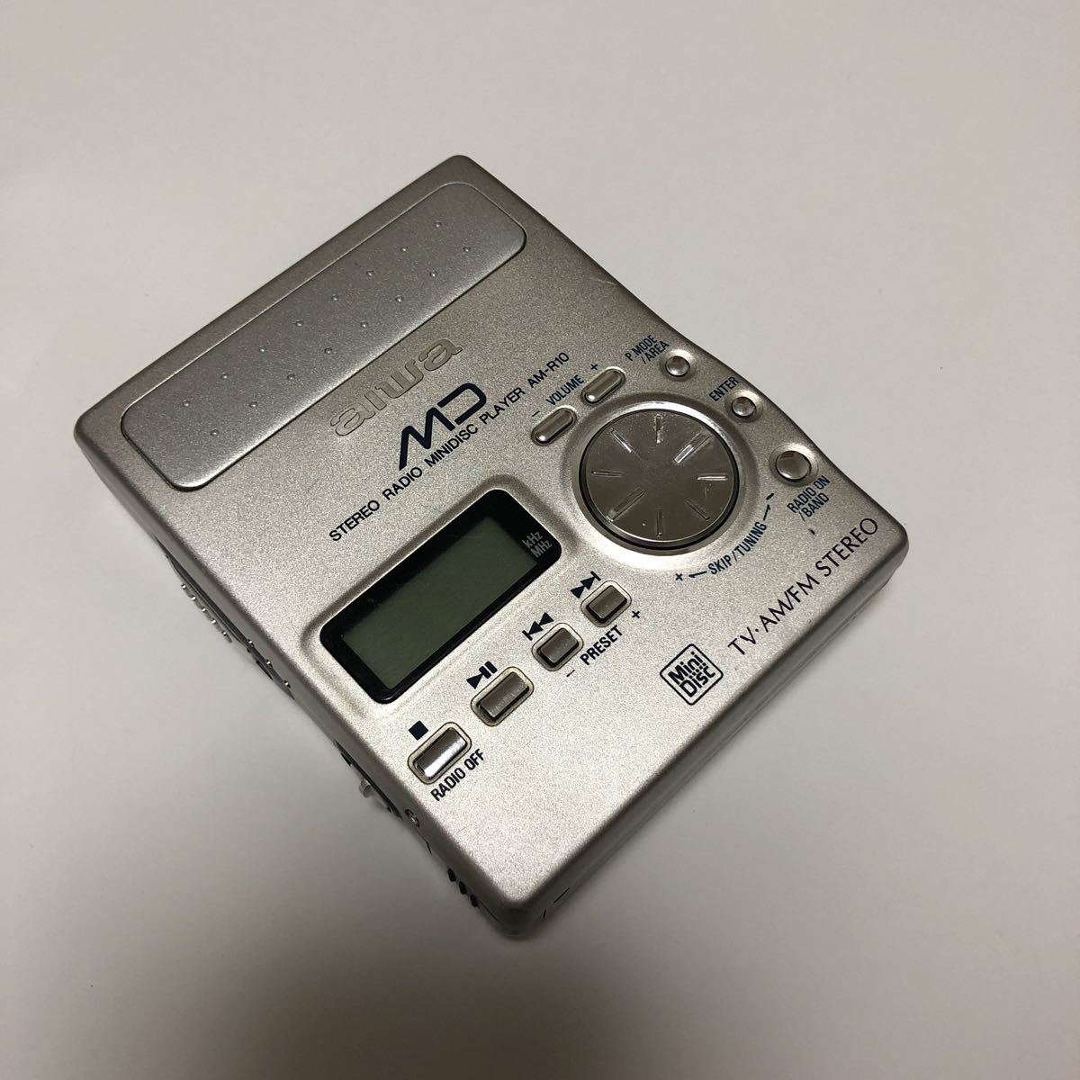 AIWA アイワ AM-F80 ポータブルMDプレーヤー アダプター 元箱他付き[4