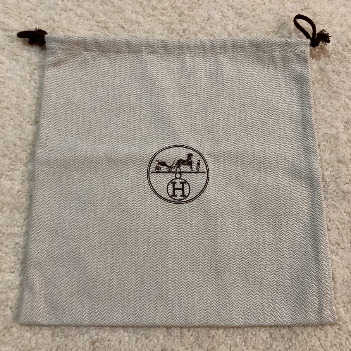 HERMES 保存袋 エルメス ヘリンボーン 巾着 巾着袋 - 小物入れ 美品