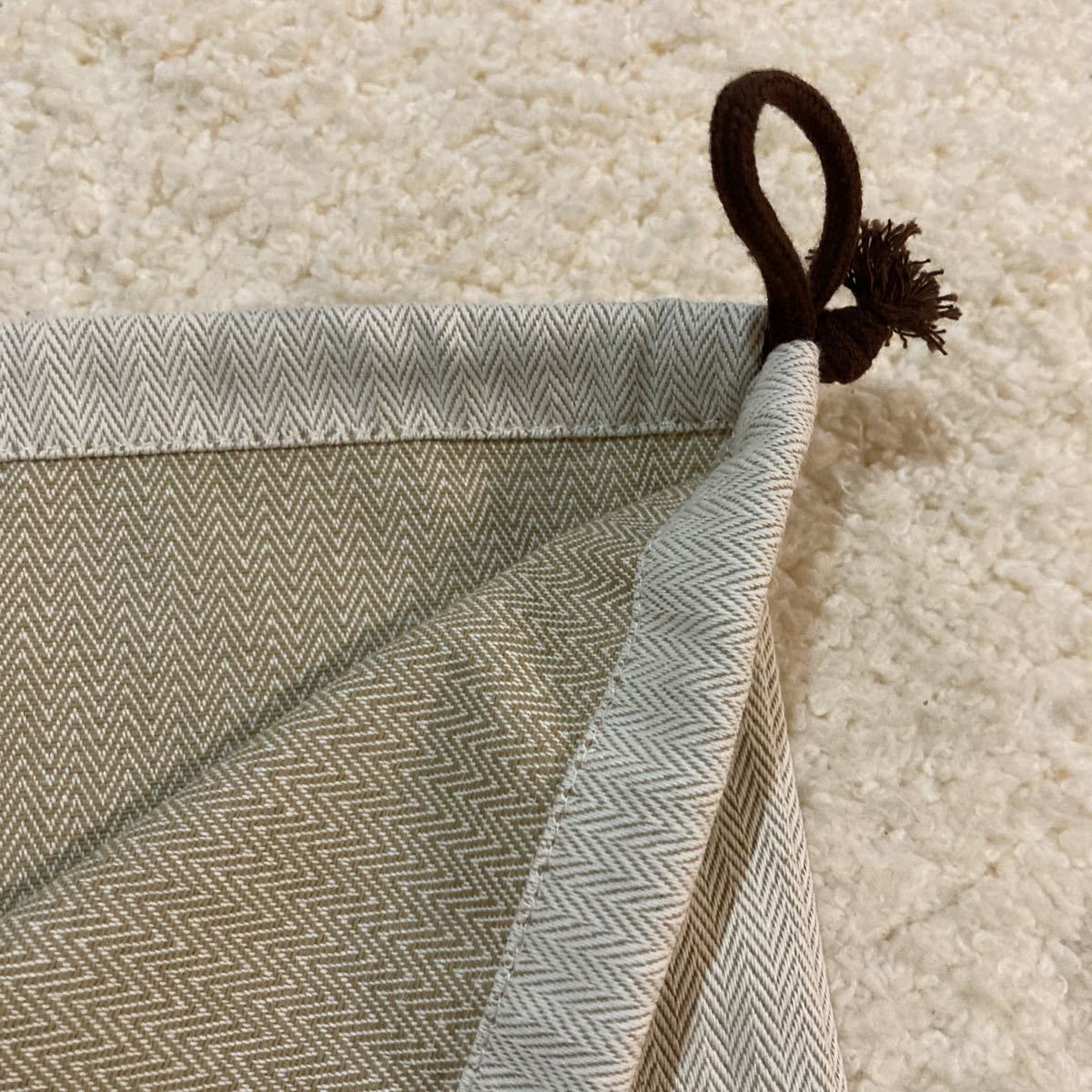 HERMES 保存袋 エルメス ヘリンボーン 巾着 巾着袋 - 小物入れ 美品
