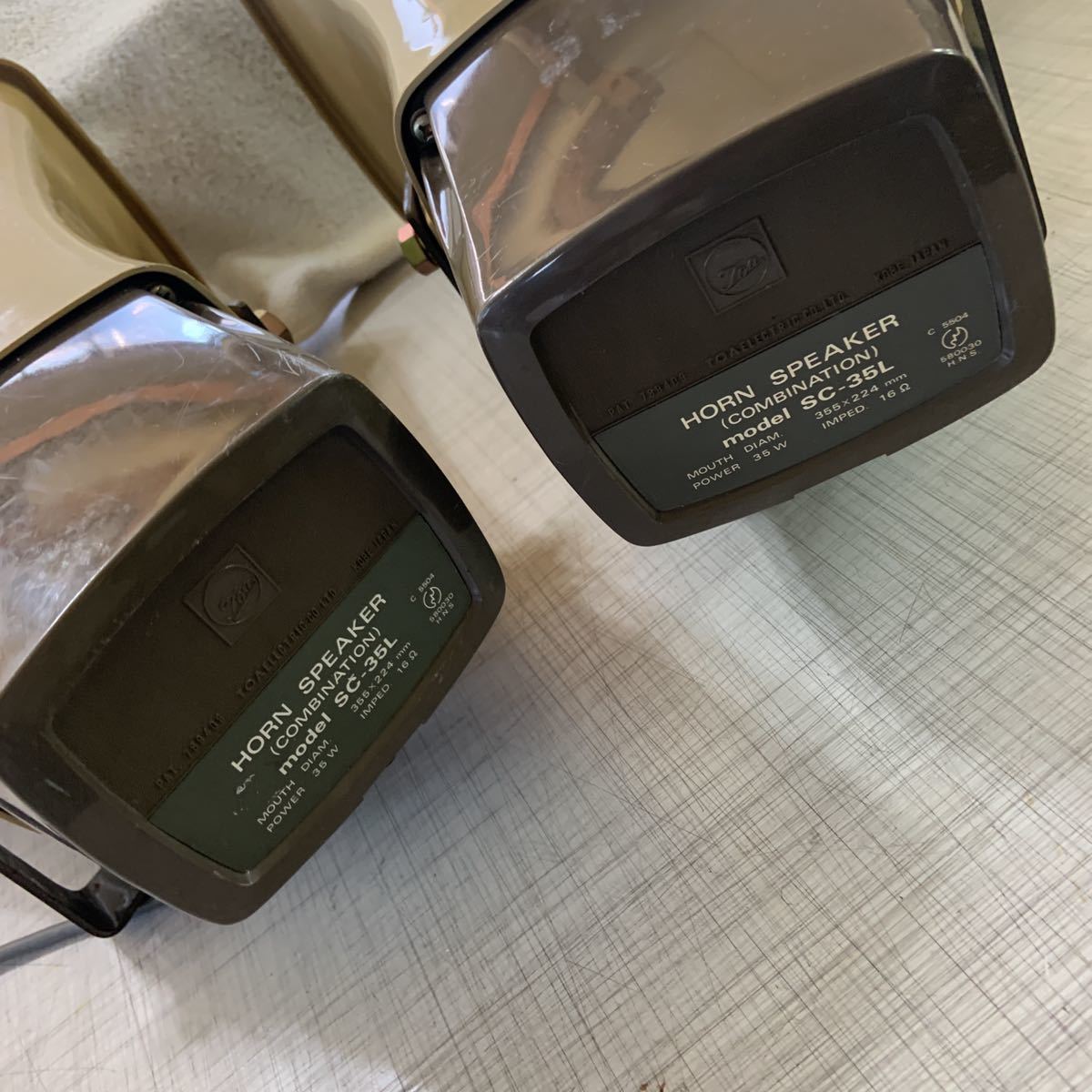 オーディオ機器 TOA製ホーンスピーカーSC-35C 2個セット