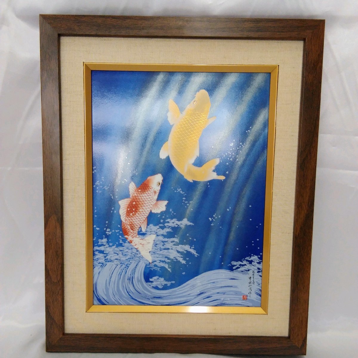 人気定番，格安 現状保管品/KU 肥前有田焼 陶板額 中村一代 昇鯉 陶画 鯉の清流登り 金龍窯 額装 壁掛 縁起物 飾り物 インテリア MZ0509/003(色絵)｜売買されたオークション情報、yahooの商品情報をアーカイブ公 伊万里、有田