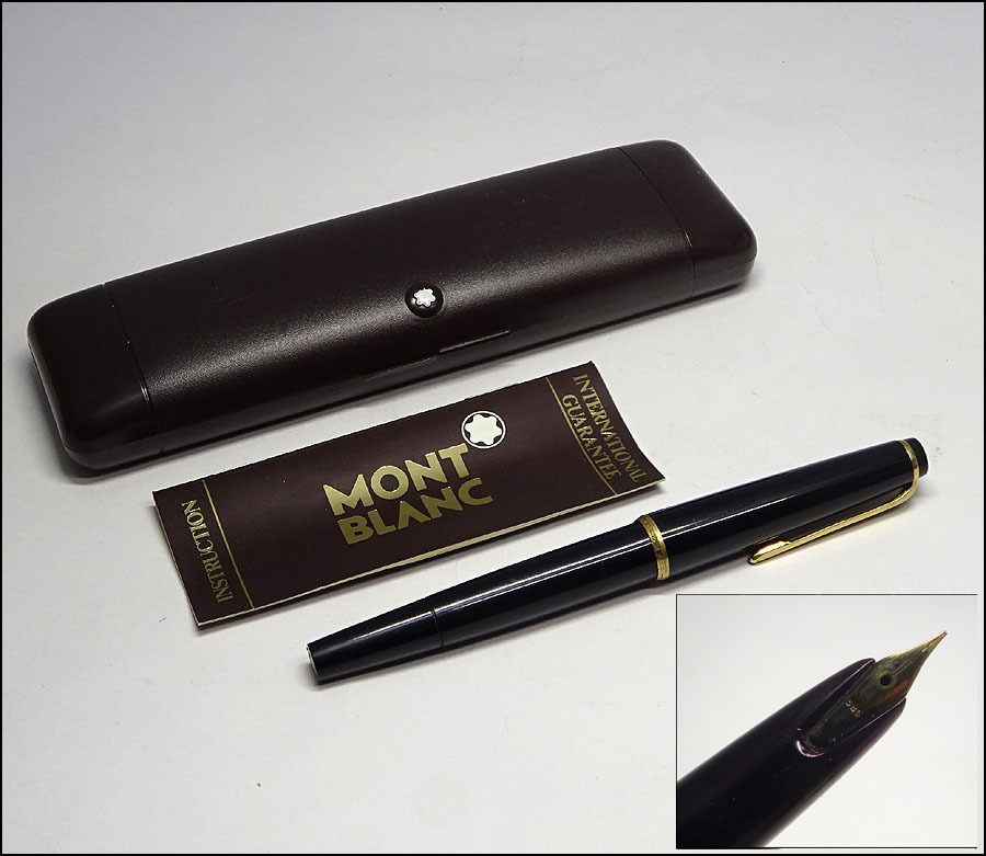 緑屋xc□ Mont Blanc モンブラン 万年筆 刻印 ペン先 585 k8/5-070/5-