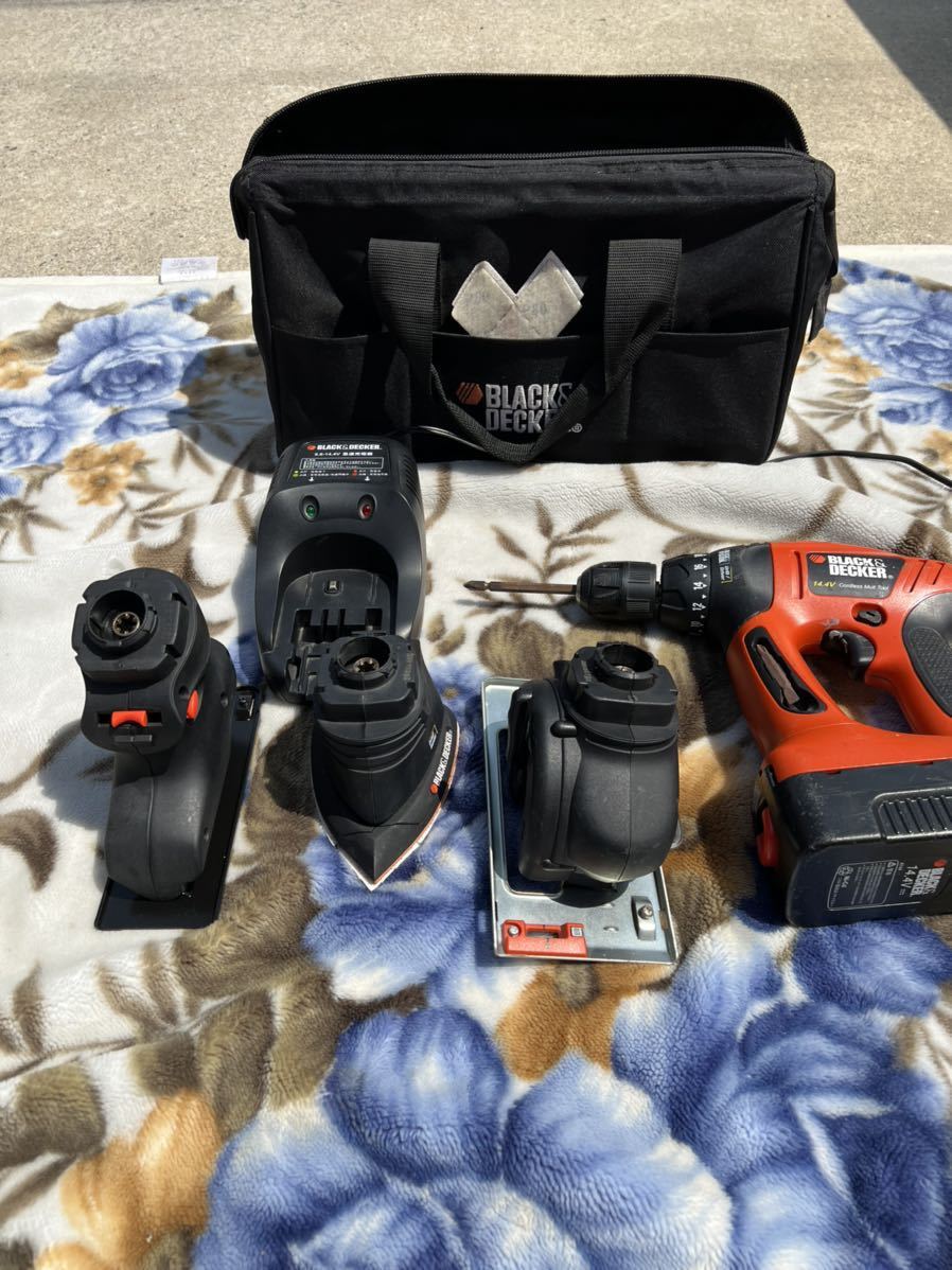 【人気定番，お買い得】 BLACK&DECKER ブラックアンドデッカー 14.4V充電式マルチツール SX6000 コードレス 電動工具 ドリル サンダー ジグソー DIY 現状(電動工具セット)｜売買されたオークション情報、yahooの商品情報 電動工具セット