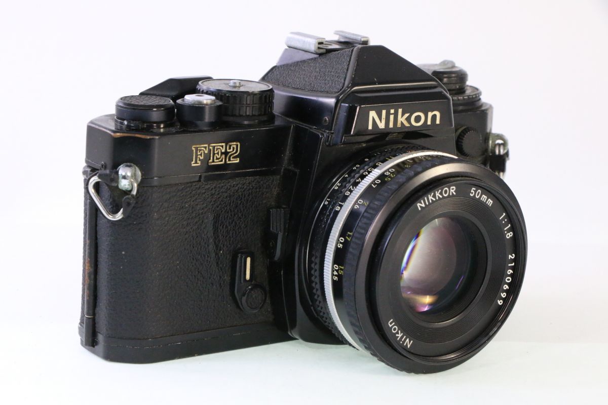 ジャンク☆ニコン Nikon FE2+AI-S 50mm F1.8☆MMM 908 50mm Nikkor