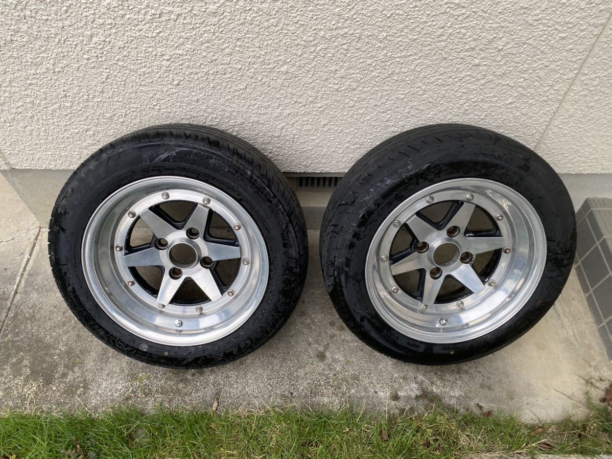 ロンシャン スピードスター SSR 旧車 深リム 2本セット 15インチ 114.3  