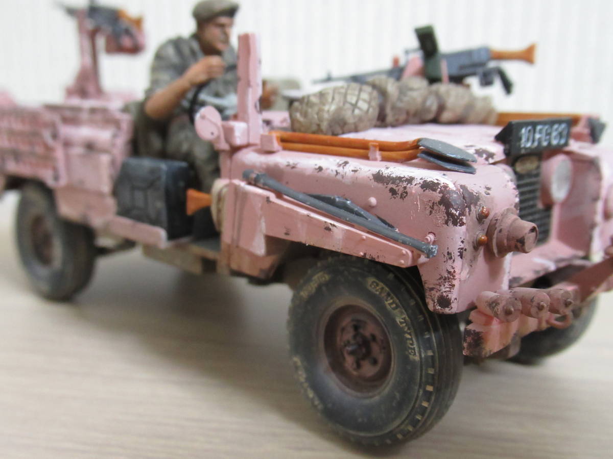 1 35 タミヤ 完成品 イギリス S A S ランドローバー ピンクパンサー 完成品 売買されたオークション情報 Yahooの商品情報をアーカイブ公開 オークファン Aucfan Com