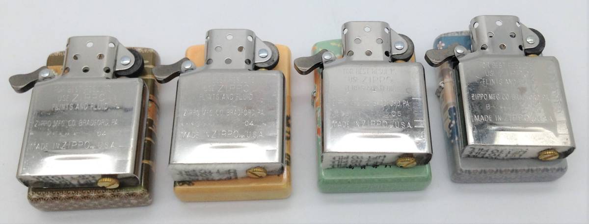 喫煙具【 ZIPPO Old Cigarette Package まとめ4個 】未使用 ジッポ