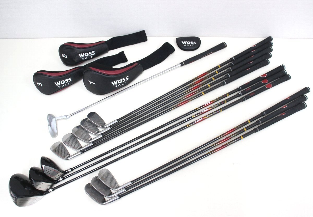 iw99□WOSS◇ゴルフクラブ◇12本セット◇1W/3W/5W/5I～9I/SW/AW/PW 