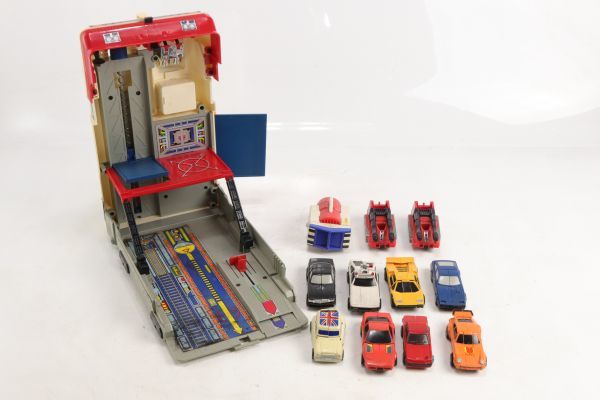 当時物 レトロ まとめ売り BANDAI 1984 マシンロボ バトルベース 変形 