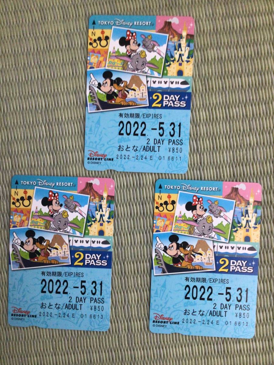 ディズニーモノレール2dayパス Wqye1z58gk 乗車券 交通券 Luckaupravasisak Hr