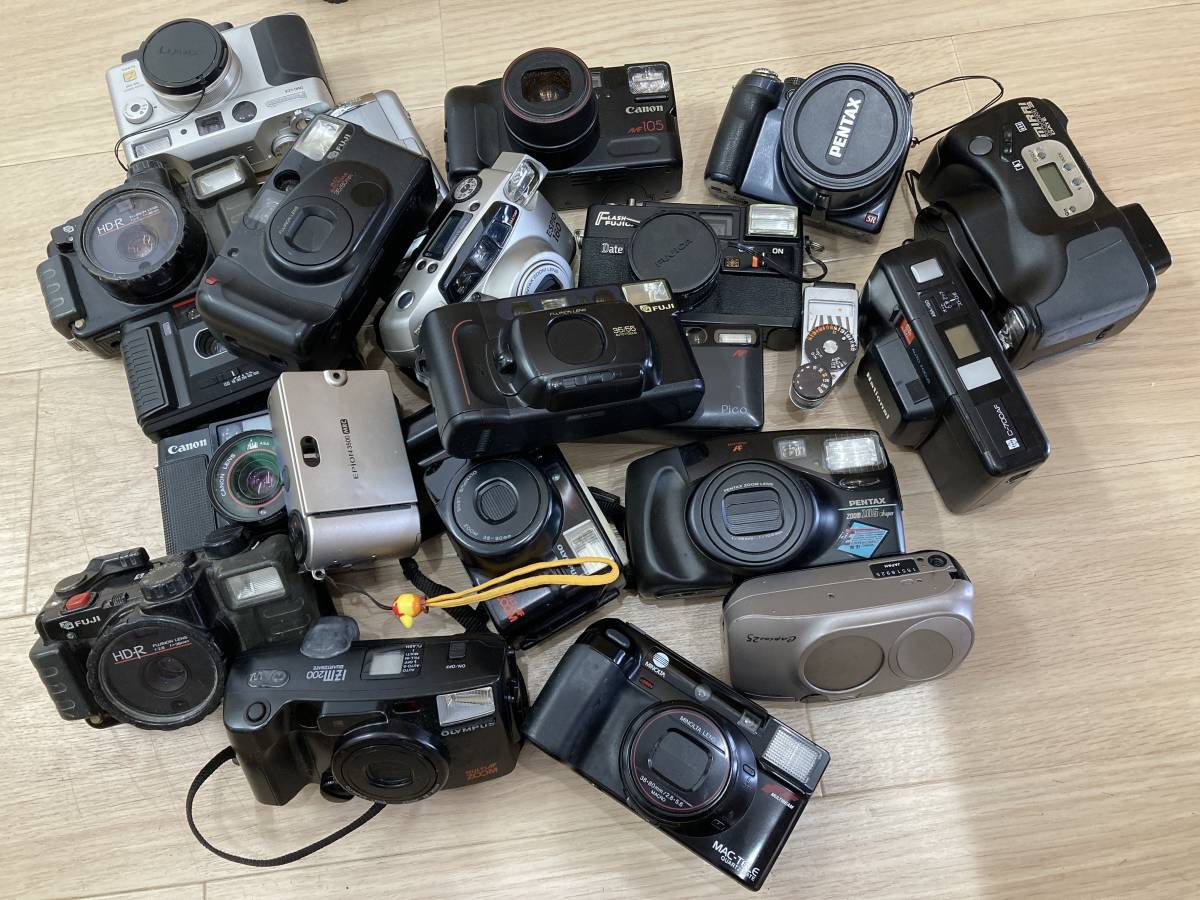 ジャンク品】カメラ22台レンズ14まとめ売り フィルムカメラ 一眼レフ