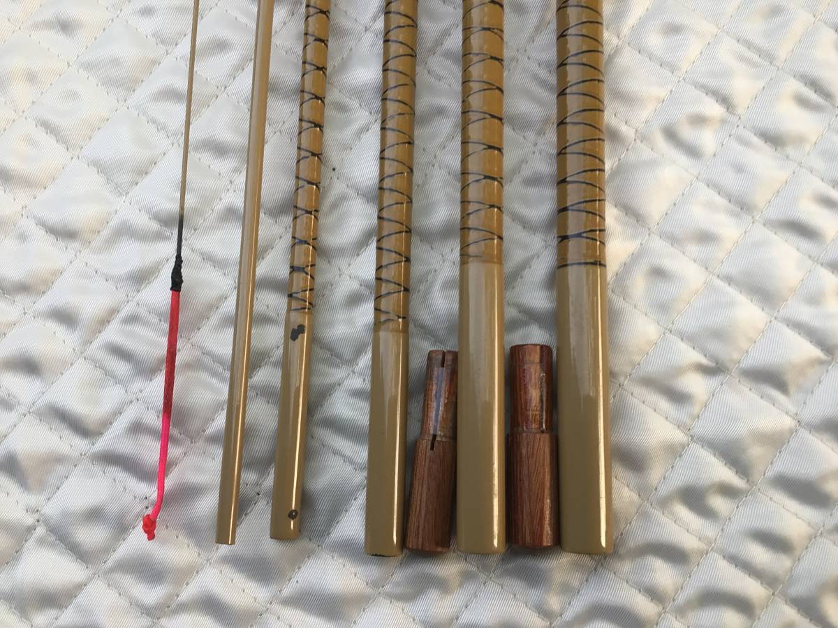 SHIMANO 朱紋峰 ぬけさく 18尺 シマノ 6本継 ヘラ竿 釣り竿 美品
