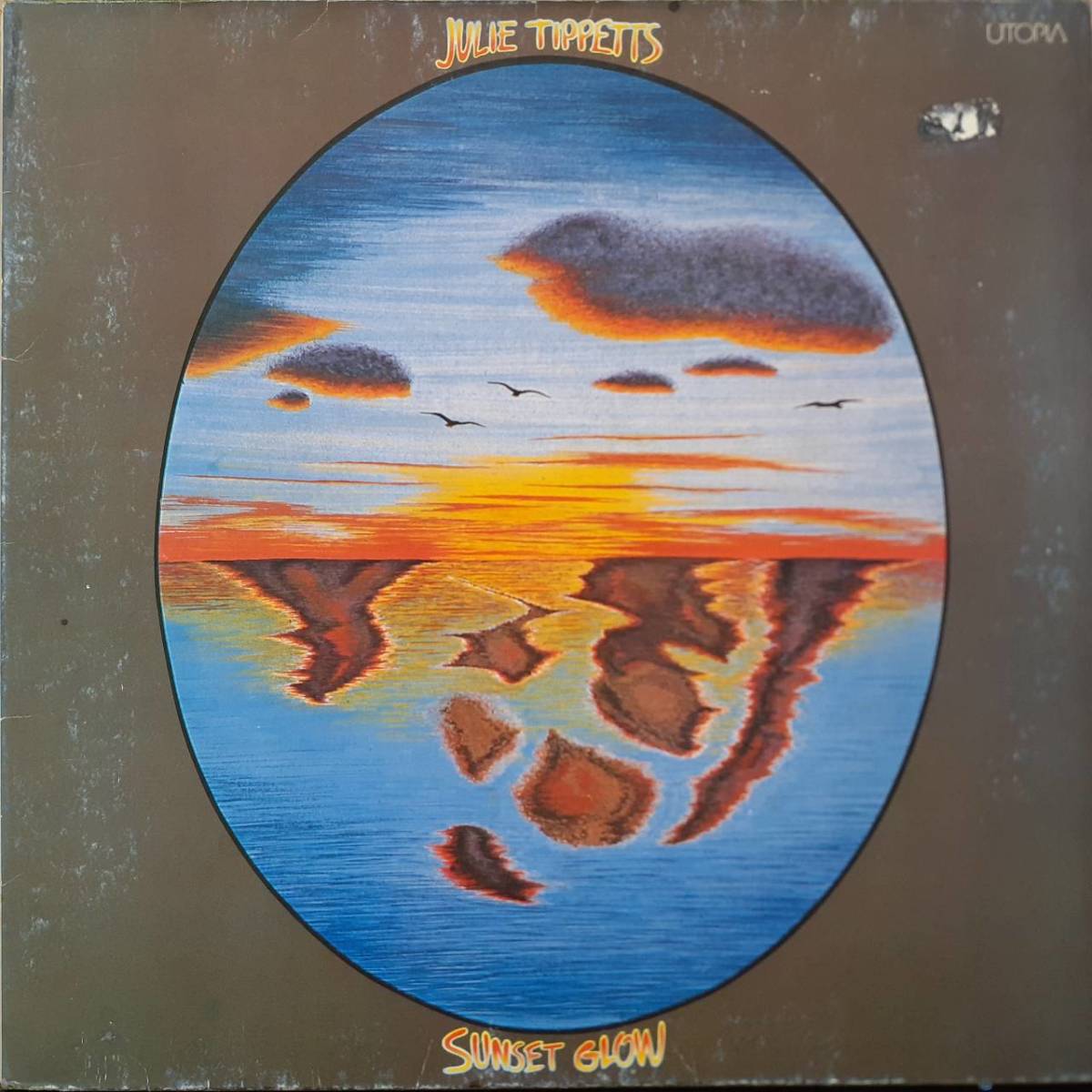 ドイツUTOPIAオリジLP！Julie Tippetts / Sunset Glow 1975年 BUL-1-1248 見開き！Keith Tippett Elton Dean Driscoll Group Blossom Toes